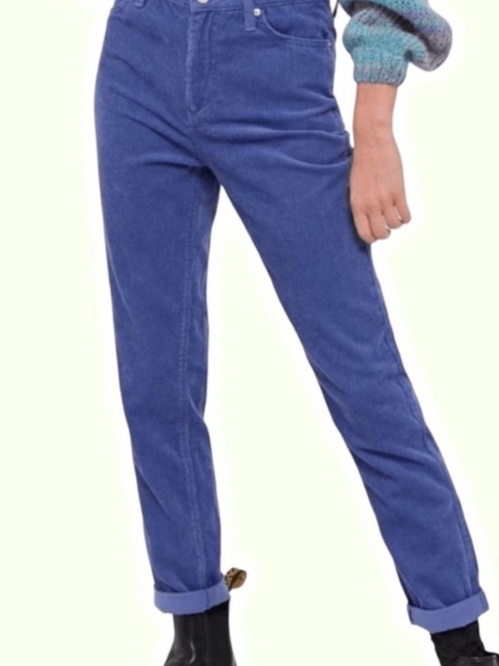 BDG Urban Outfitters Corduroy Mom High Rise Pants 28 Blue